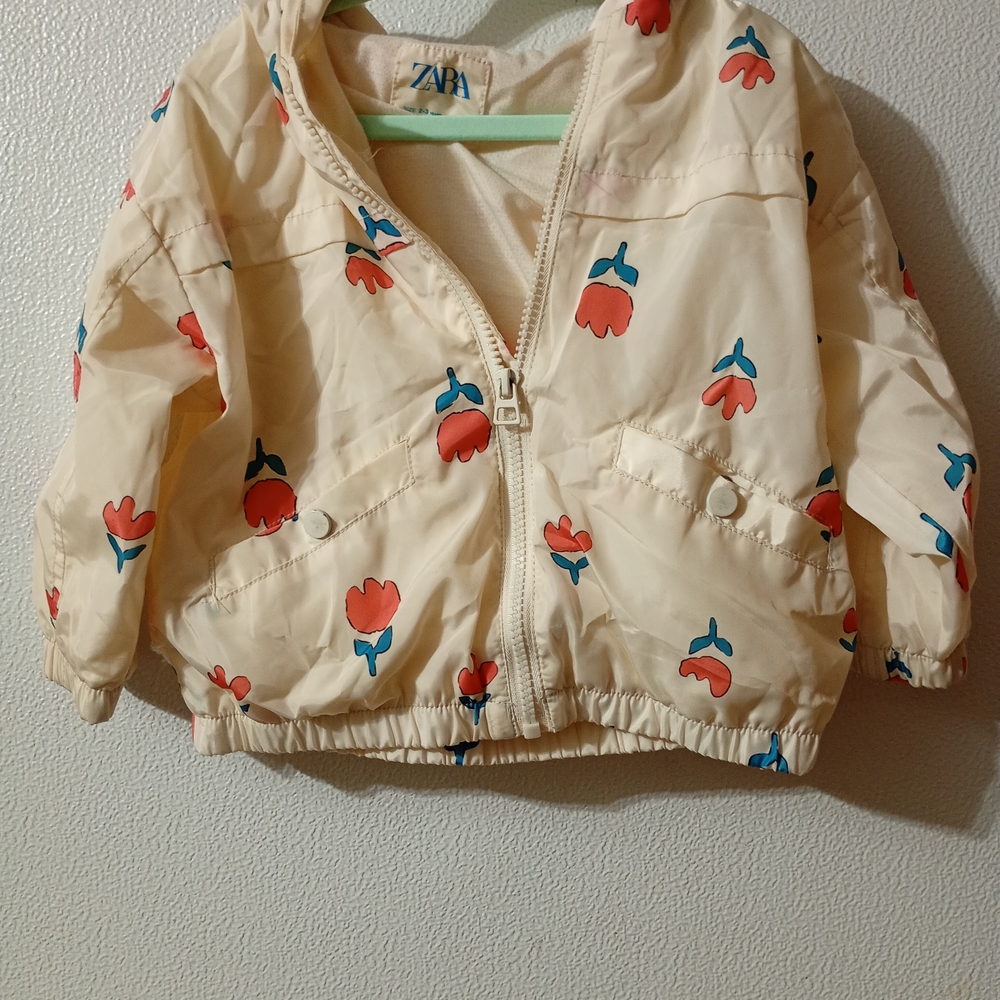 Zara Kids Floral Cream Jacket